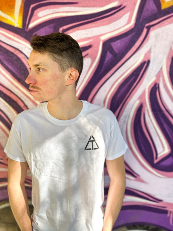 T-Shirt AbsoluTeck blanc - logo noir